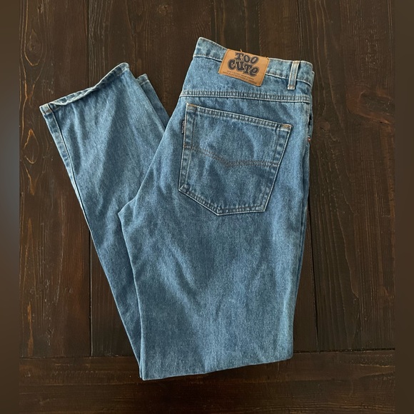 VINTAGE  ●  TOO CUTE  ●  Looney Tunes Characters Boot Cut Jeans   ●  90s / Y2K - Picture 2 of 2